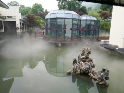 人造喷雾设备-酒店户外景观造雾